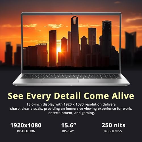 Image of Dell 15 15.6 inch FHD Business Laptop, Intel Core i7-1355U, 8GB RAM, 1.2TB Storage(256GB SSD+1TB Docking Station Set), Intel UHD Graphics, Backlit Keyboard, Number Pad, Webcam, Wi-Fi 6, Win 11, Silver