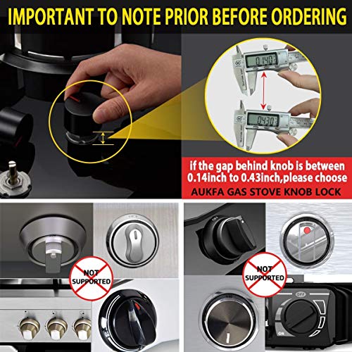 image for aukfa Baby Safety Gas Stove Knob Locks - Childproof and Pet Kitchen Ov