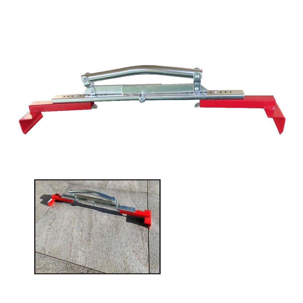 Cobaltix Lève Dalle/Porte Dalle 1 Main PRO Réglable de 350 à 630 mm - Charge Maximale 30 Kg - Outil Professionnel pour Manipulation Facile des Dalles et Carreaux