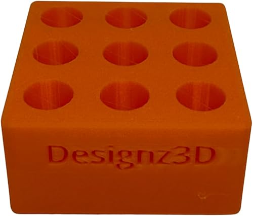 Organizador de escritorio para 510 cartuchos, bolígrafos y lápices - 9 espacios (naranja)