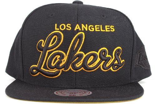 Gorra Snapback Mitchell & Ness Lakers Negra Talla Única miniatura 4