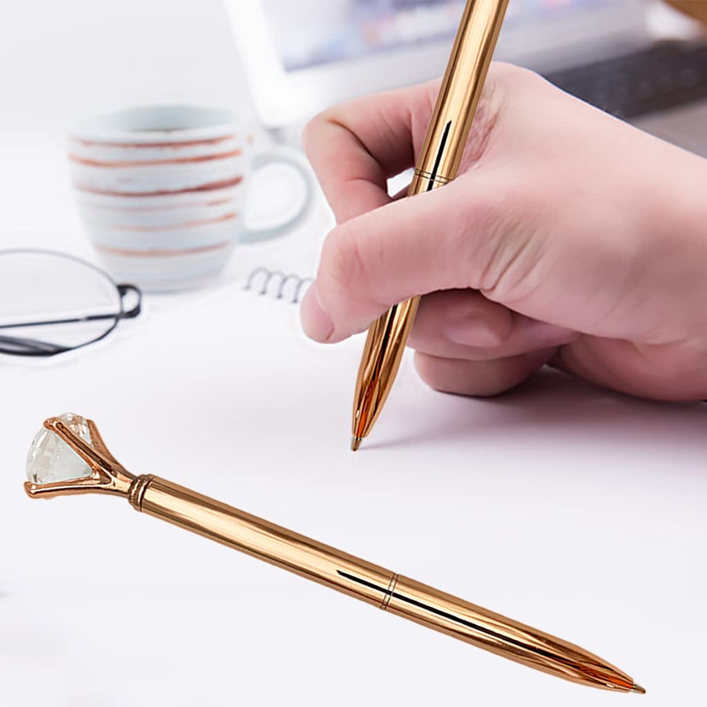 Stylish Big Metal Ballpoint Pen Smooth Writing Exquisite Ballpoint Pen Refillable for Office Women Men — view 2