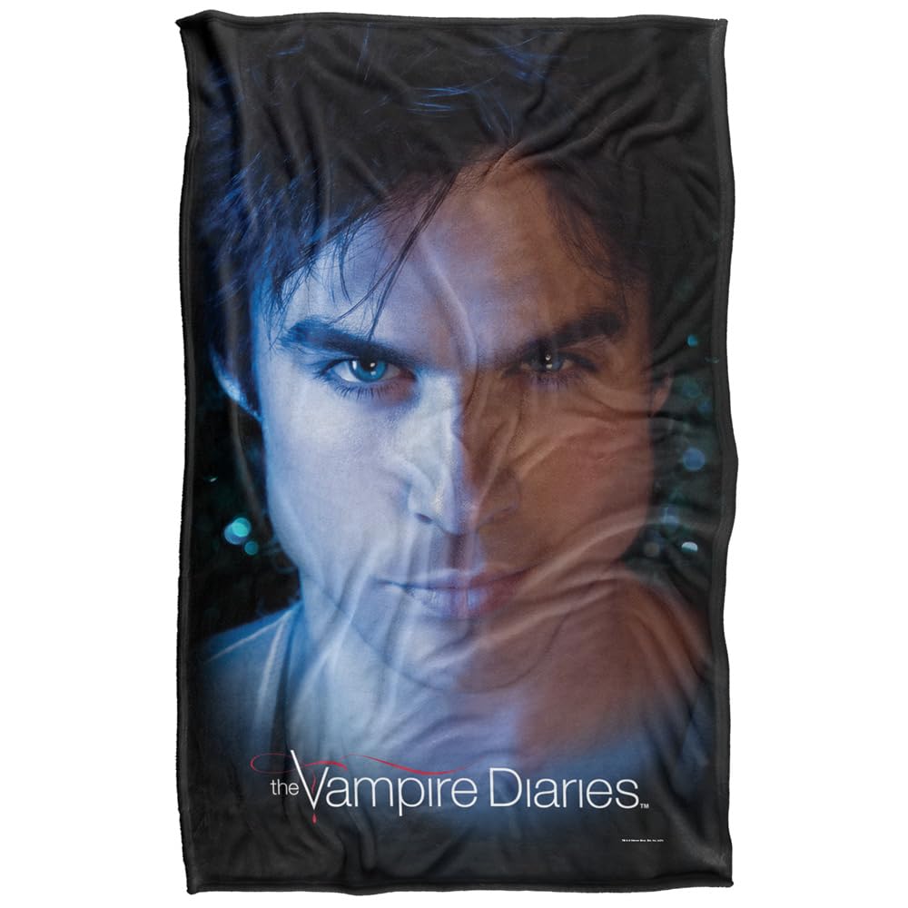 Vampire Diaries Damon Eyes Super Soft Silky Touch Blanket - 91 x 147 cm