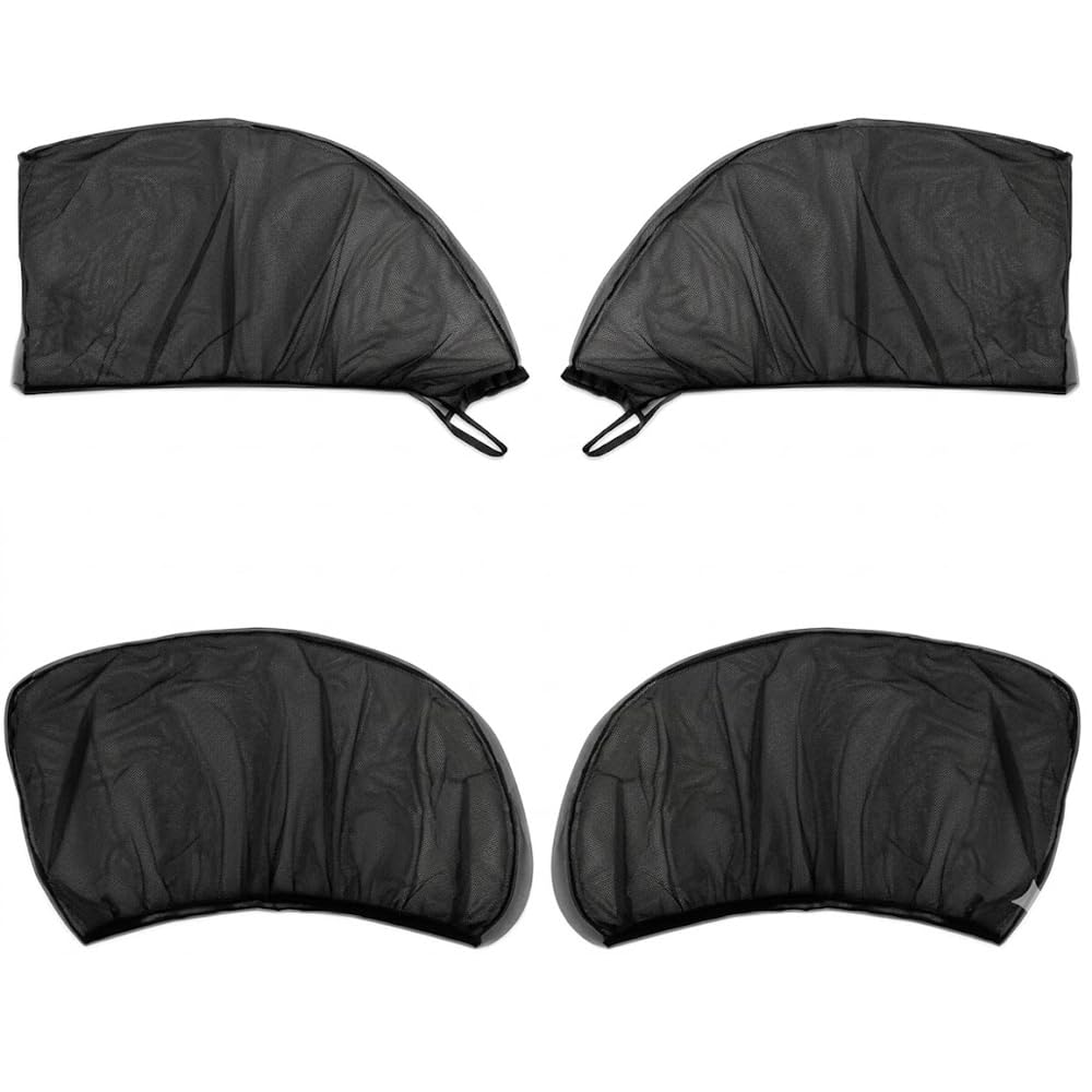 Woniyal 4 Pcs Car Window Sun Shades for Hyundai i30 III (PD) (auch Hybrid) 2017 Breathable Mesh UV Ray Protection Side Window Curtains Insect Net Privacy Shield