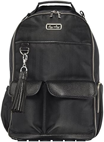 Itzy Ritzy Diaper Bag Backpack Large Capacity Boss Backpack Diaper Bag Featuring Bottle Pockets Changing Pad Stroller Clips And Comfortable Backpack Straps Black Herringbone Amazon Com Au Baby