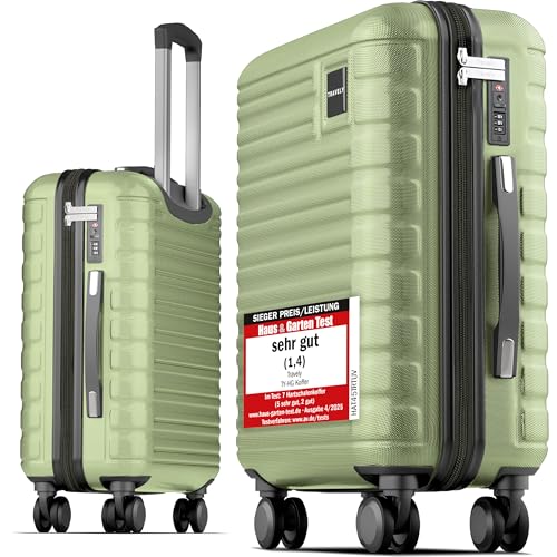 Travely Premium Handgepäck Koffer 55x40x20cm - passend für Ryanair Lufthansa Eurowings und co. I 36L Handgepäck Koffer mit sanften Rollen und praktischem TSA Schloss Reisekoffer
