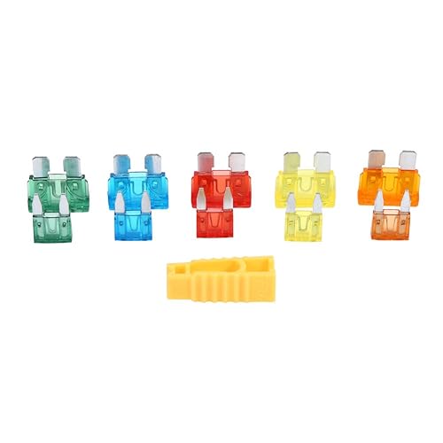 Miniatura 3 de Terisass Blade - Juego de 50 cuchillas para automóvil, estándar y mini 5A, 10A, 15A, 20A, 30A, juego de cuchillas universales con kit surtido de