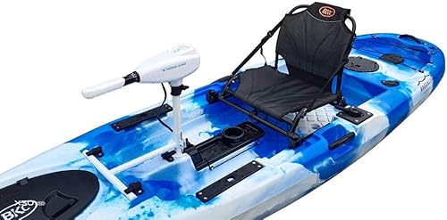 Miniatura 3 de BKC PK11 - Kayak de pesca solo para sentarse en la parte superior con motor de arrastre