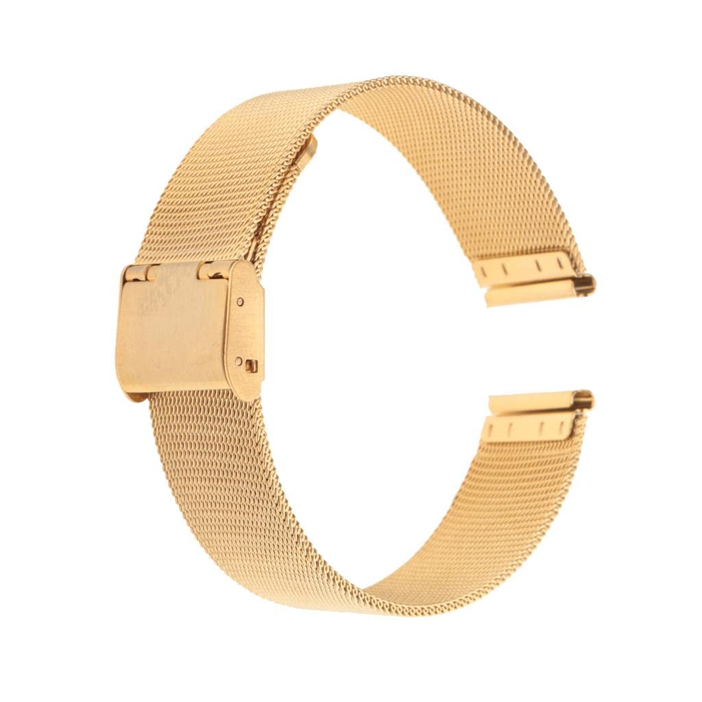 CALANDIS® Stainless Steel Bracelet Strap Watch Mesh Replacement Band Gold 18mm | Stainless Steel | 1 Piece Watch Band (B09ZTYW5P2) Amazon Price History, Amazon Price Tracker