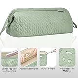 KarSyon Shark Flex Style Case for Dyson Airwrap Hair Dryer Brush Revlon Hair Tools Travel Bag Carrying Case Flat Curling Iron Organizer, Sage Green, Portability - Image 5