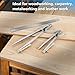 WORKLION Woodworking Compass Geometry Set - Large Locking Pencil Compass for Drawing Circles, Professional 8 Inch Woodworking Compass with 2 Pencils and a 12inch Ruler, Perfect for Precision Geometry.