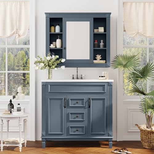 Merax 36 Modern Bathroom Vanity with Storage