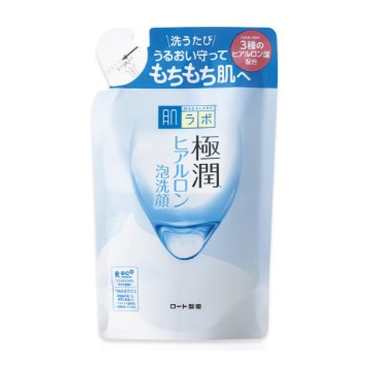 Amazon | ロート製薬 肌ラボ 極潤 ふんわりヒアルロン泡洗顔 スーパー