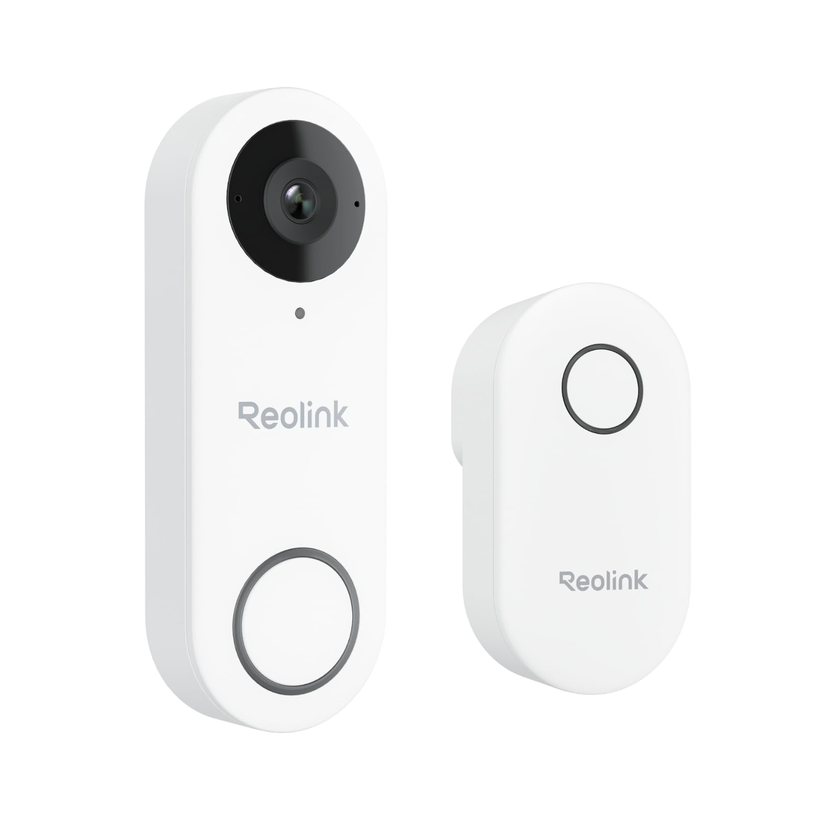 Reolink 2K Video Doorbell Wi-Fi Camera with Chime, 3:4 Head-to-Toe View, 180°View, 5/2.4 GHz Wi-Fi, 2-Way Talk, Person/Package Detection, Waterproof, Smart Alerts, Works with Reolink NVR(Wired)