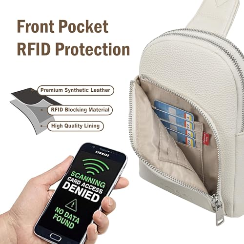 Image of INICAT Small Travel Purse,Anti Theft Crossbody Bag for Women | RFID Blocking, 8 Card Slots,Secure Back Zipper Pocket,Sling Style