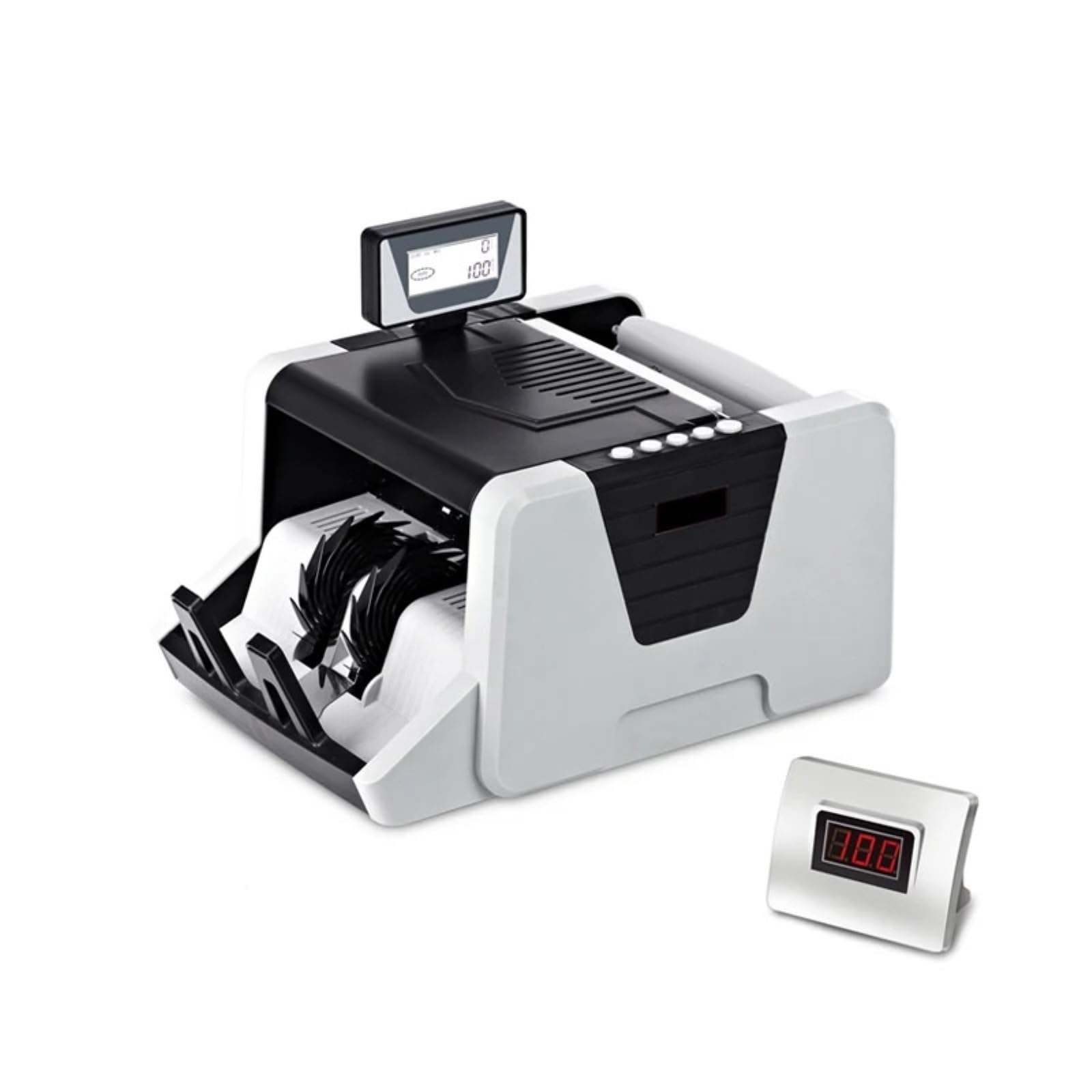 Contatore di denaro, Contatore di banconote multivaluta, scanner IR magnetico UV con display a LED pieghevole rotante
