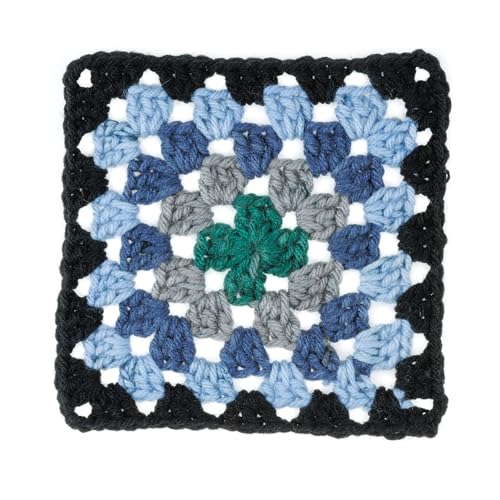 Image of Red Heart All in ONE Granny Square Silver Sea Yarn - 3 Pack of 8.8oz /250g - 100% Acrylic - #4 Worsted (Medium) - 417 Yards - Knitting /Crochet