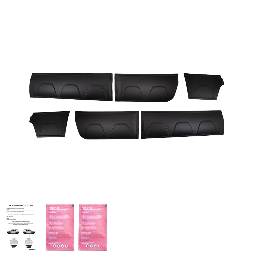 ONEWAY AUTO ACCESSORIES Osłona karoserii, ochrona drzwi, kompatybilna z VW Amarok Mk1 Mk1 Facelift 2010 do 2022, 6-częściowy