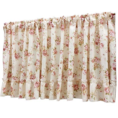 Cortina de café corta y translúcida para ventanas de baño o puertas de paso 2