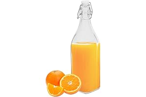 Home Basics Clear Glass Juice and Cocktails Bottles