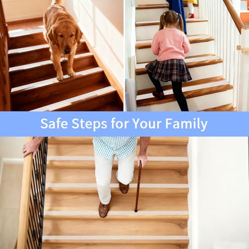Image of Clear Anti Slip Tape for Stairs & Bathtubs, 1 inch x35FT Non-Skid Transparent Grip Tape - Soft PVC Safety Traction for Bare Feet, Pool Decks, Boats, Shower Floors