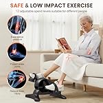 Mini Under Desk Exercise Bike Pedal Exerciser, Motorized Setting Bike Pedal Exerciser Leg/Arm Cycle for Senior, Physical Therapy, with 12 Adjustable Speed, LCD Display, Remote Control - Image 5