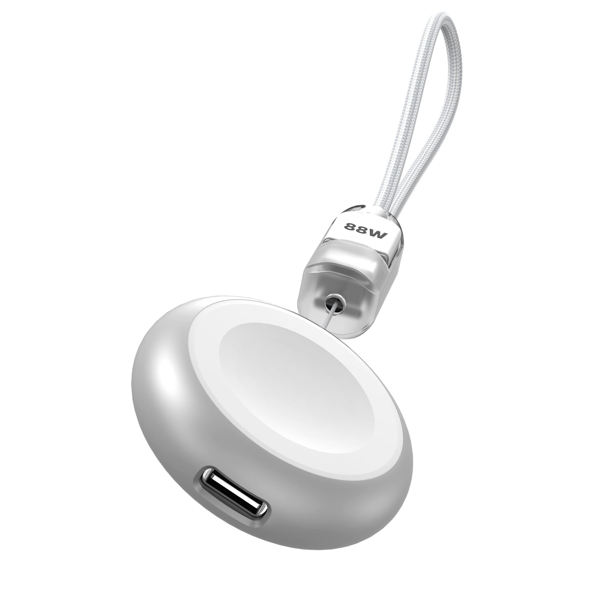 Cordv für Apple Watch Ladegerät, Tragbares iWatch-Ladegerät mit PD 88W Schnellladung und Dual-USB-C-Kabel,mit Apple Watch Series 11/10/9/8/7/6/5/4/3/2/SE/SE2/Ultra2/Ultra,Keine Batterie