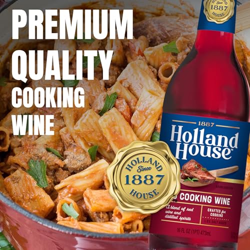 Image of Holland House Red Cooking Wine, Ideal for Cooking, Roasting and Marinating, 16 FL OZ