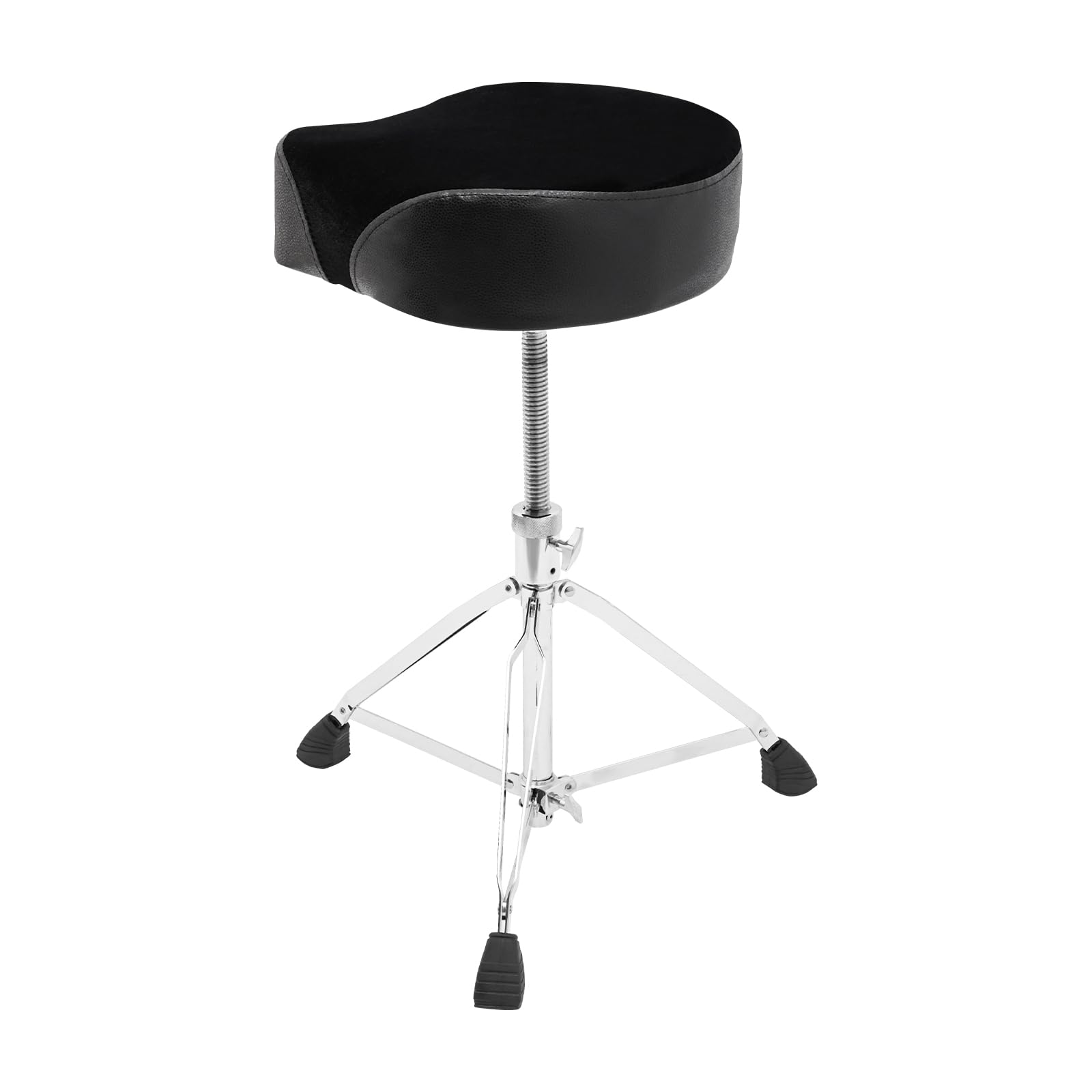 Sgabello con tamburo imbottito, pieghevole e portatile, sgabello per batteria, regolabile in altezza con imbottitura, sgabello per batteria con piedini antiscivolo