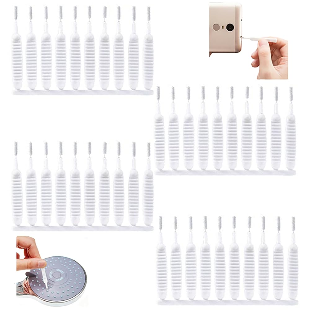 Shower Head Cleaning Brush, Gap Hole Anti-Clogging Cleaning Brush, Upgrade Shower Head Cleaner Picks Brush Tiny Cleanings Brushes for Showers Heads Multifunction Showers Head Cleanings Brushes (40pcs)