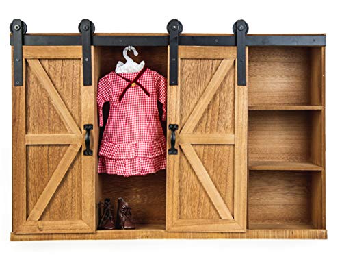 The Queen's Treasures 18 Inch Doll Furniture, Officially Licensed Little House On The Prairie Doll, Clothes and Accessory Storage Trunk, Compatible with American Girl Dolls