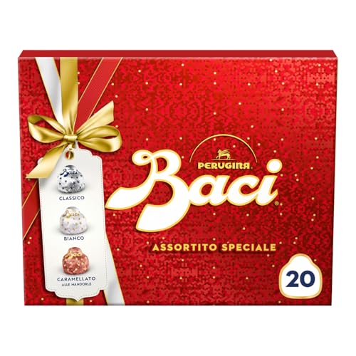 BACI PERUGINA Cioccolatini Assortiti ripieni al Gianduia, Scatola Regalo Speciale 250g