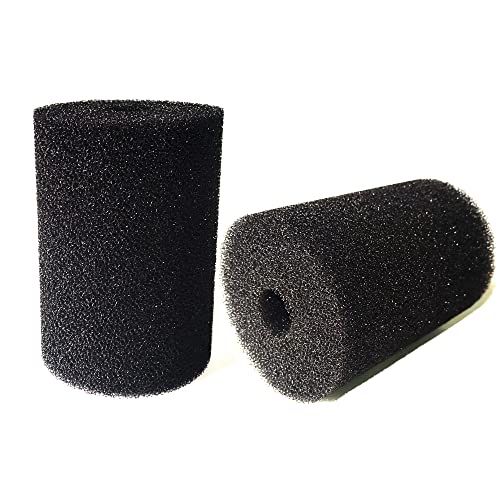 Image of 2 Pack Foam Filter Sponges for Canister Filters for Aquaclear 70 /110 Filters X-Large Overflow Filter Box Intake Round Pre-Filter 5.91 inch x 4.13 inch