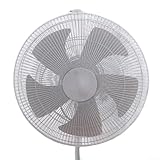 babominimer Ventilator-Staubschutz, Netzschutz für Tisch- und Bodenventilatoren, 40-50 cm, waschbares Polyester-Netz mit Kordelzug, kompatibel mit verschiedenen Lüftertypen, verhindert