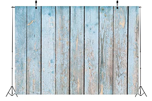 BELECO Fondo Fotográfico 7x5 ft Madera Azul miniatura 4