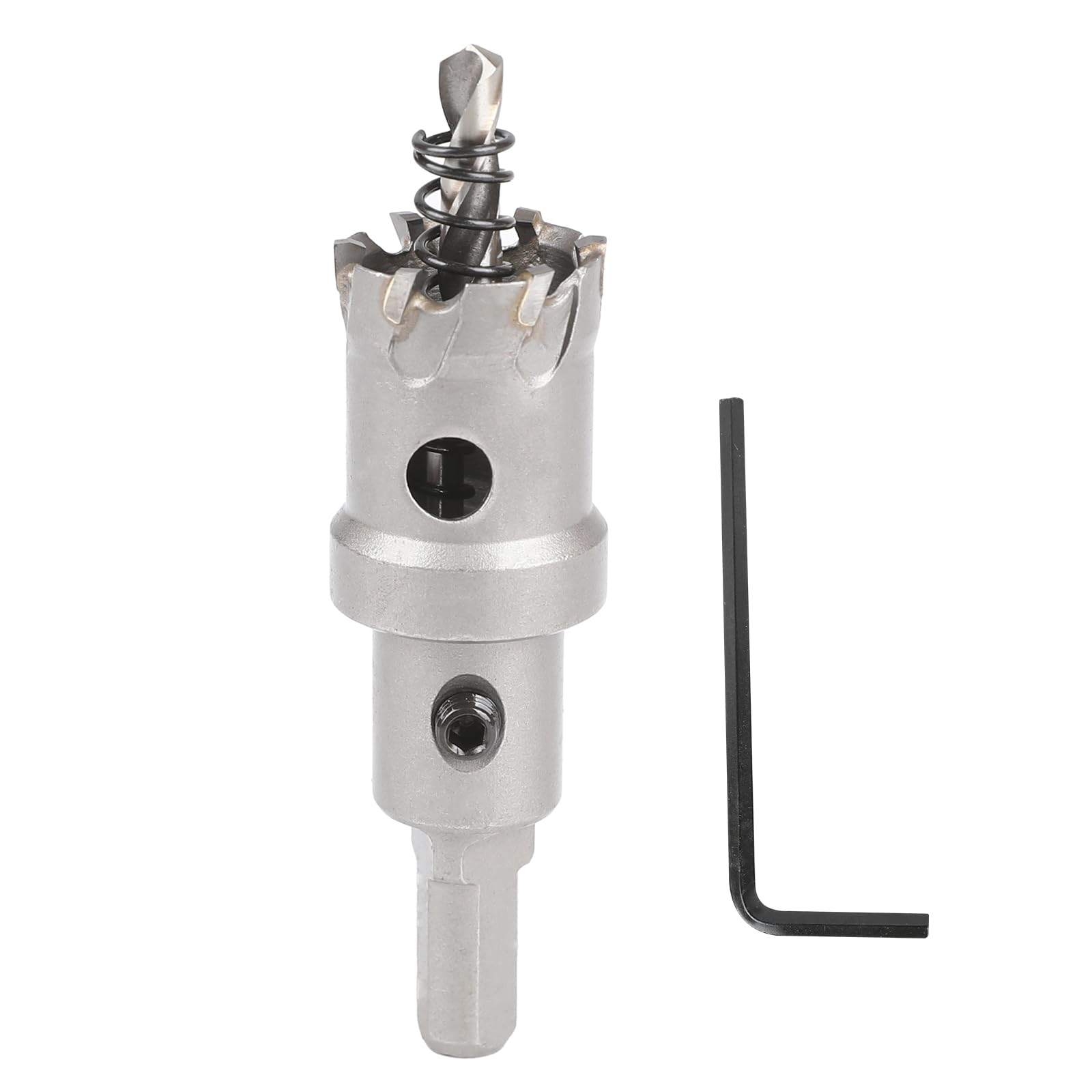 SUQIN Tungsten Carbide Teeth Hole Saw 25.5mm，TCT Heavy Duty Industrial Grade Hole Cutter For Stainless Steel, Metal, Alloy, Copper,Cast Iron,Wood, Plastics