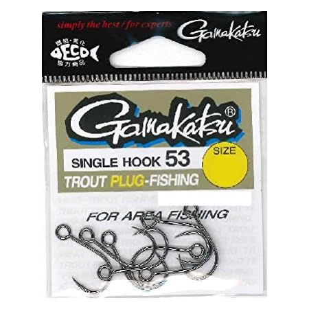 Amazon がまかつ Gamakatsu トラウトフック シングルフック 53 1号 8本 Nsブラック Gamakatsu がまかつ フック 針 Amazon がまかつ Gamakatsu トラウトフック シングルフック 53 1号 8本 Nsブラック Gamakatsu がまかつ フック 針