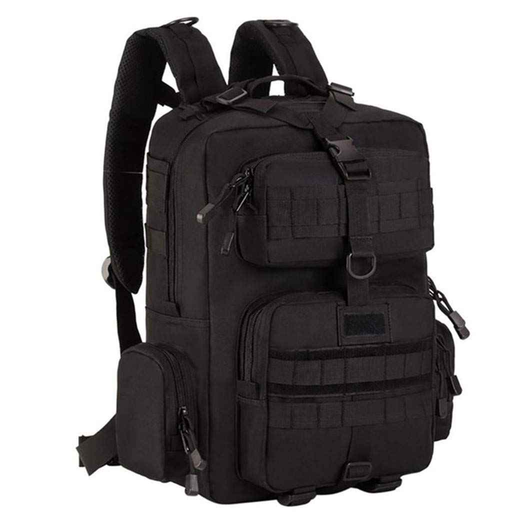Sac à dos tactique noir idéal pour le camping sauvage et vos longues randonnées