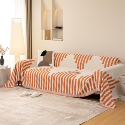 jianyana Sofa überzug Sofaüberwurf Weich Strapazierfähig Wendbar Chenille Universal Couch überzug mit Modernes Karomuster Möbelschutz für 1 2 3 4 Sitzer Sofa Zweisitzer L-förmige Ecke Futon Sofas
