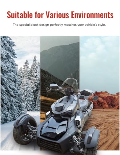 Image of Splash Guard for Can Am Ryker, Plastic A-Arm Protectors Guards Kit Front Splash Guard Protectors for Can Am Ryker 900 600 Sport & Ryker Rally All Modes Accessories (2PCS, Replace #219400817)