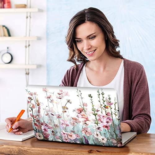Image of DINKY Laptop Skin Sticker Decal, 12 inch 13 inch 13.3 inch 14 inch 15 inch 15.4 inch 15.6 inch Laptop Universal Reusable Vinyl Skin Stickers Cover Art Decal Notebook PC Personalized Protector-Wildwill Flora