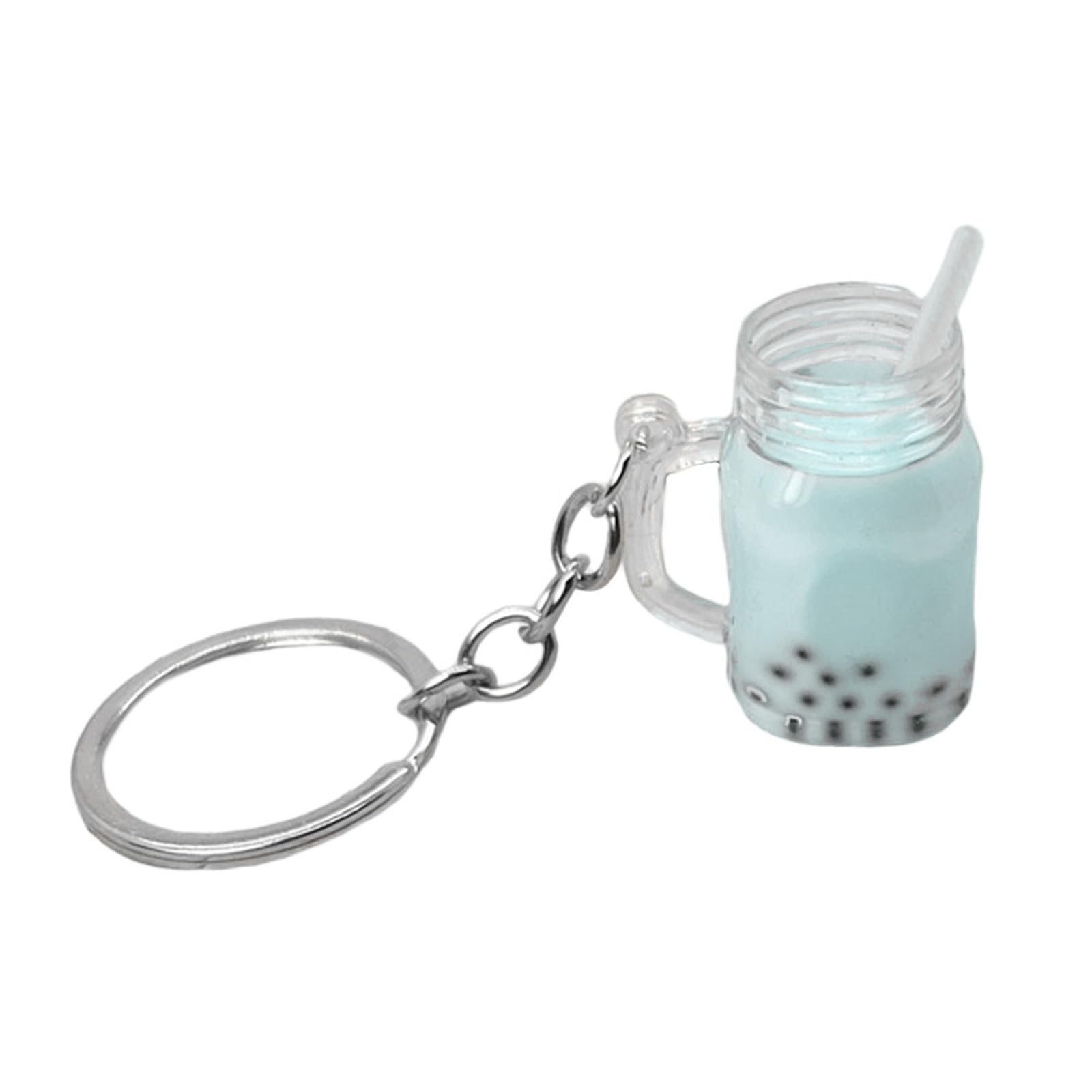 Newwyt Cute Bubble Tea Keychain Charms KawaiiCar Backpack Keyring Bag Pendant Couple Gift Mini Cup Pendants with Keychain Rings