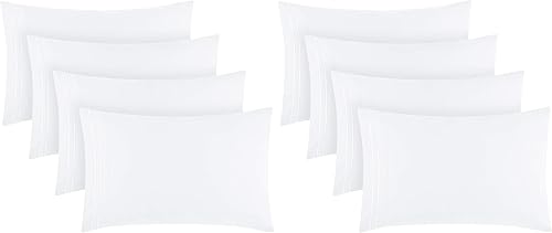 Mellanni Juego de fundas de almohada, 4 fundas de almohada de la colección Iconic Collection, extra suaves, refrescantes, resistentes a las arrugas,