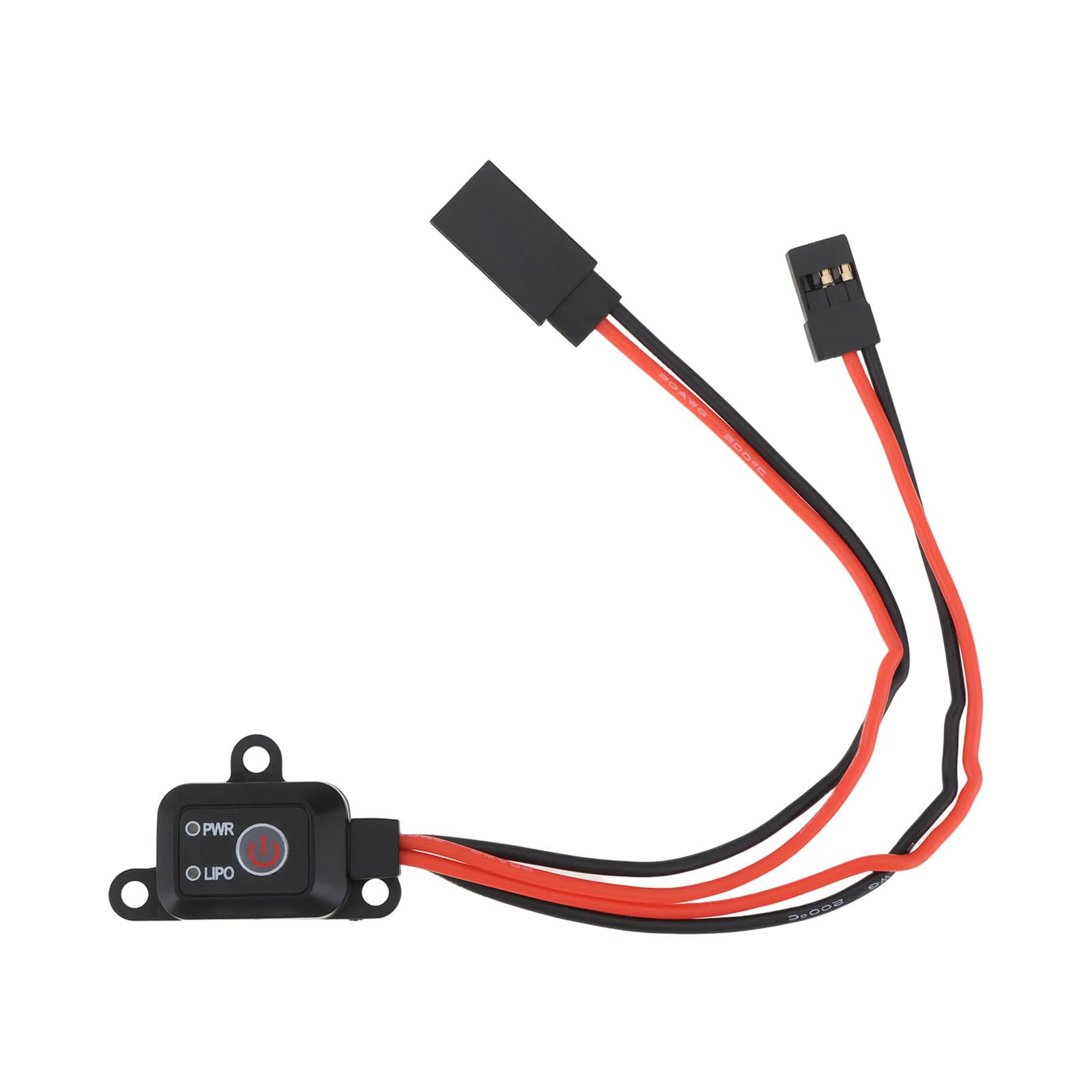 MechPort MCU Battery Power Switch On/Off 4-12V 10A for RC Car Boat Airplane