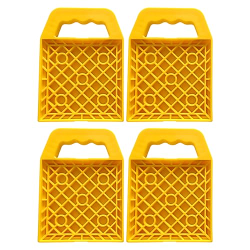 Guanciali per gatti per veicoli ricreativi: supporto di livellamento resistente per camper e roulotte | Base antiscivolo, costruzione durevole in PVC, presa stabile su, erba