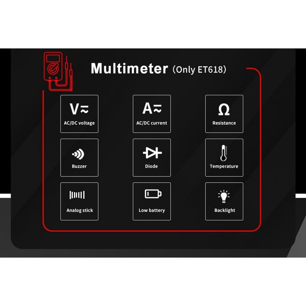 Tester di Cavi di Rete Portatile con Display LCD Abbinato, Analogico, Ricerca Digitale, Tester di Cavi Multifunzionale di Alta Qualità