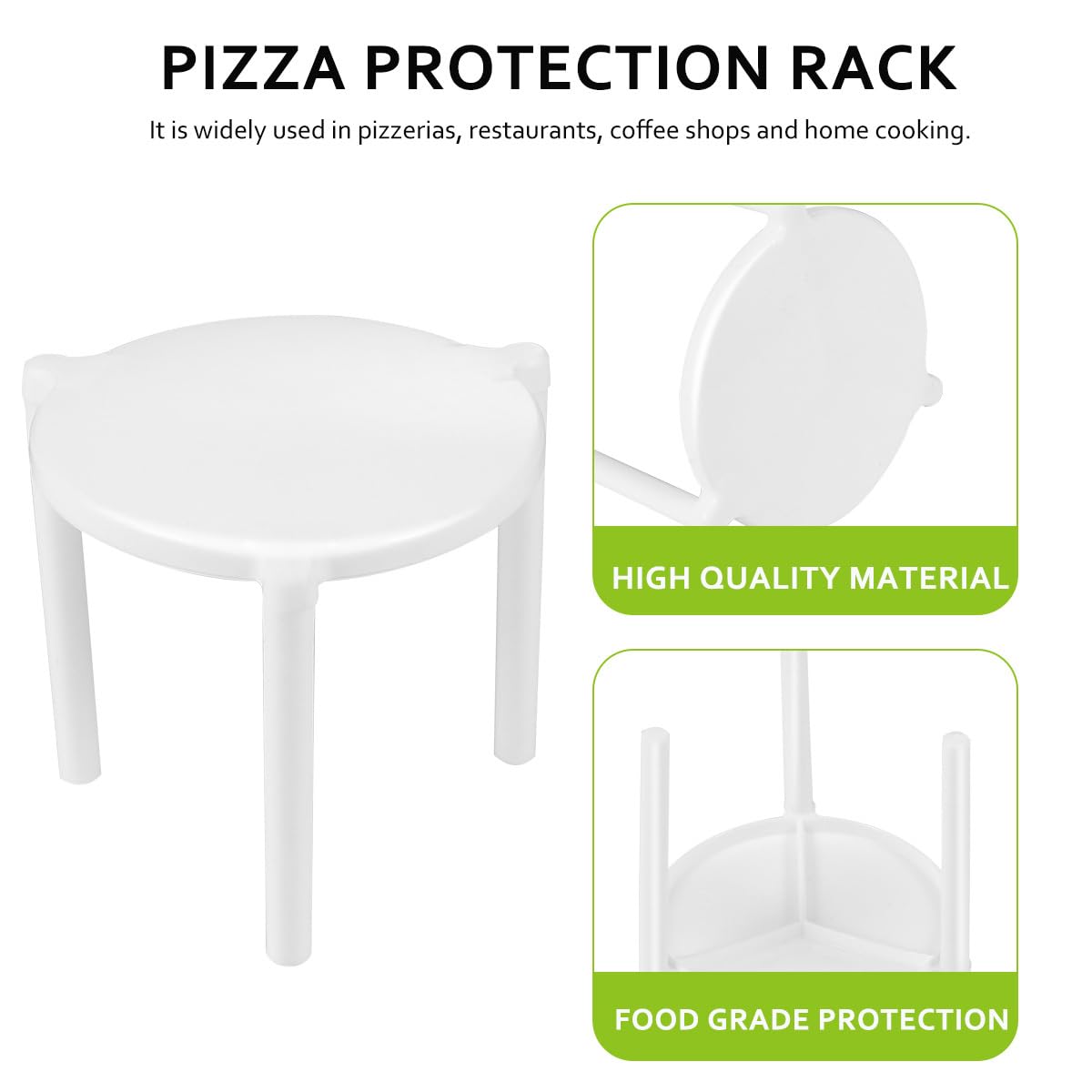 YARNOW Pizza Stativ Kunststoff Pizzahalter 4.5 Inch Stapelbar Pizzaschachtel Abstandhalter Für Restaurant Catering Zuhause