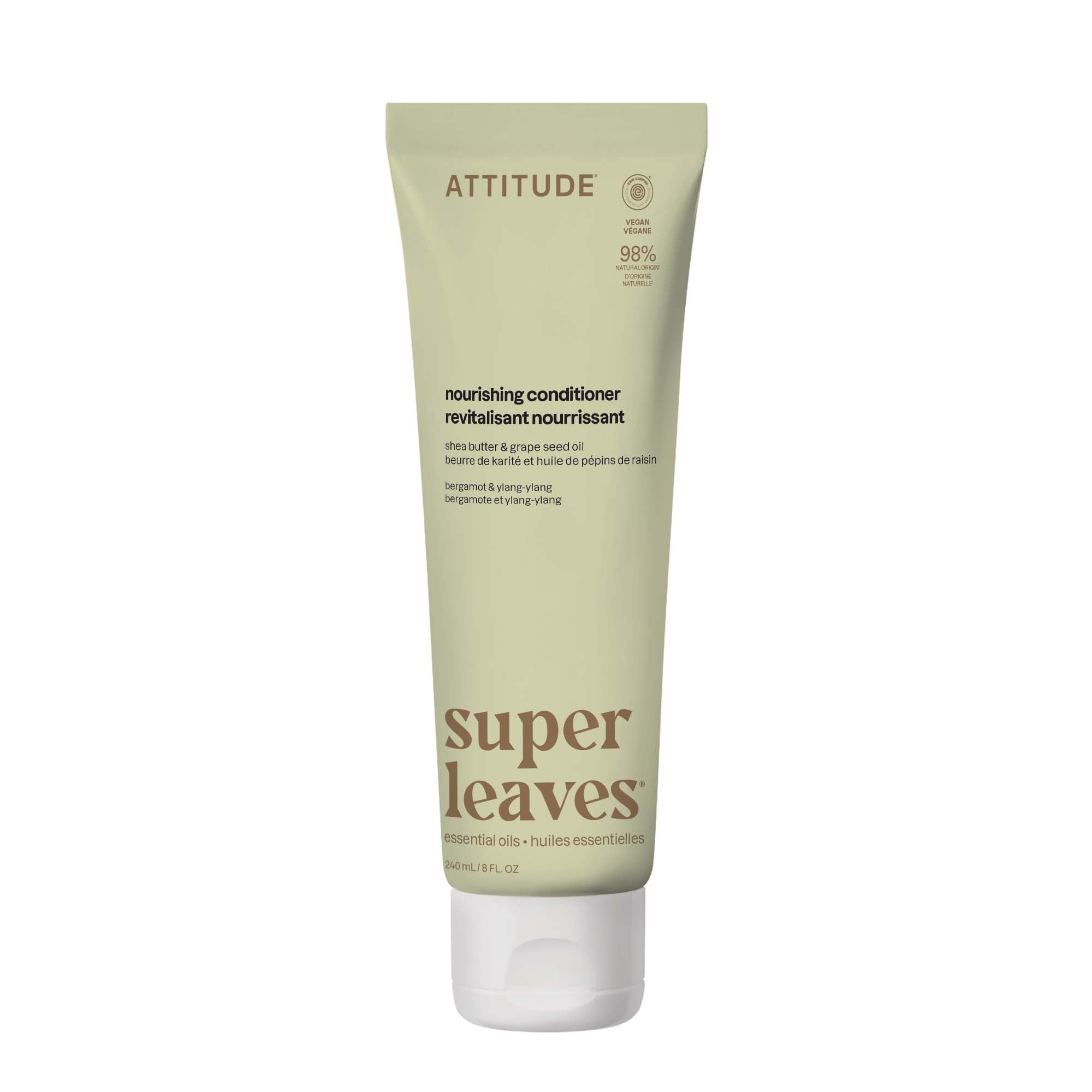 ATTITUDE Moisturizing Hair Conditioner with Essential Oils, 8 Fl Oz