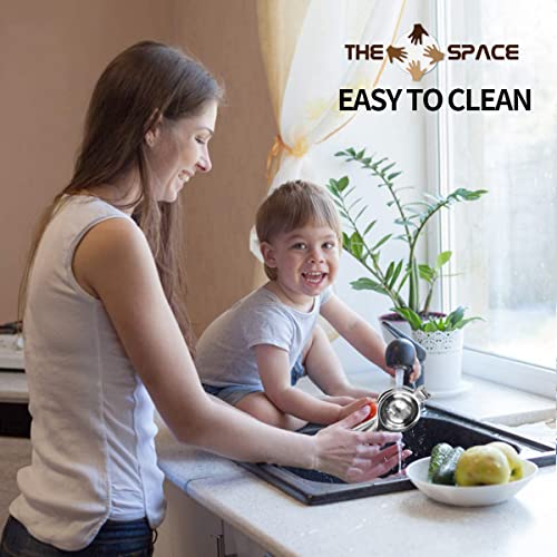 The Space Manual Lemon Squeezer, Stainless Steel Citrus Press Juicer, Anti-Slip, Anti-Corrosion - Image 4
