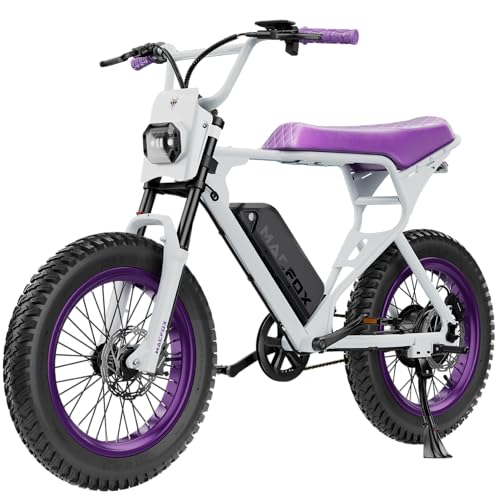 Thumb Throttle Electric Bike for Adults - Peak Power 750W, 20MPH High-Speed Commuter Ebike, 38 Mile Range, 20" All-Terrain Fat Tires with Front Suspension, Off-Road/Campus E-Bicycle (X1S/Class 2)